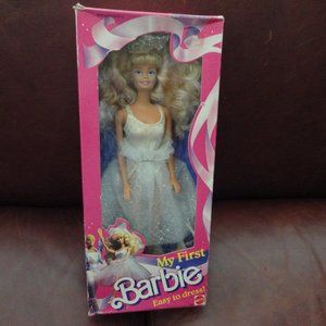 BARBIE   MY FIRST BARBIE   1280 WHITE DRESS   1988